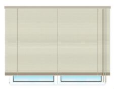 Деревянные горизонтальные жалюзи 25 мм 53 бежевый цена. Купить в «Мастерская Жалюзи»